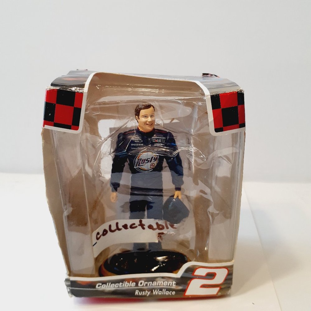 TREVCO RUSTY WALLACE #2 NASCAR WINNERS CIRCLE 4" COLLECTIBLE ORNAMENT 2003